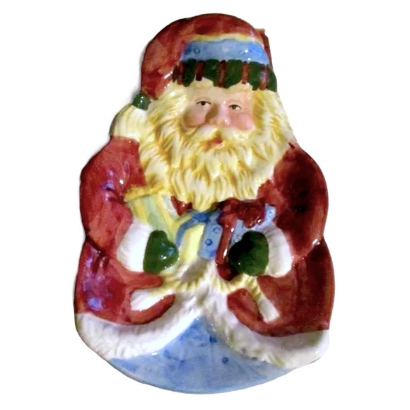 Christmas Treasures Collection Ceramic Santa Candy Dish ~ New in box - Picture 3 of 5